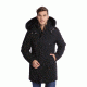 Moose Knuckles Stirling Parka - Mens-Black/Black Fur-Large