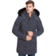 Moose Knuckles Stirling Parka - Men's-Steel Blue/Black Fur-Large