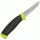 Mora Fishing Comfort Scaler 09 Fixed Blade Knife, SS PE Blade, Black/Lime Green Handle FT10586