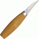 Mora Wood Carving 122 Fixed Blade Knife, SS PE Blade, Hardwood handle FT16541