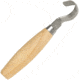 Mora Wood Carving 162 Hook Fixed Blade Knife, SS Hook Plain Blade, Hardwood handle FT18101