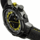 Morphic M91 Series Chronograph Leather-Band Watch w/Date, Black/Yellow - Mens, MPH9106