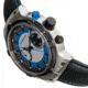 Morphic M91 Series Chronograph Leather-Band Watch w/Date, Silver/Blue - Mens, MPH9103