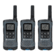 USED Motorola T200 Rechargeable 2 Way Radio, Pack of 3, Gray/Brown, T200TP, EDEMO1