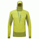 Mountain Equipment Eclipse Hooded Zip Tee - Mens-Citronelle/Kiwi-Small