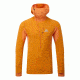 Mountain Equipment Eclipse Hooded Zip Tee - Men's-Electrum/Marmalade-Large