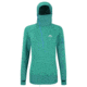Mountain Equipment Eclipse Hooded Zip Tee - Womens-Emerald/Kingfisher-14
