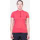 Mountain Equipment Nava Short Sleeve Zip T - Womens, Hibiscus/Capsicum, 14, ME-006653HC-14