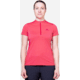 Mountain Equipment Nava Short Sleeve Zip T - Womens, Hibiscus/Capsicum, 14, ME-006653HC-14