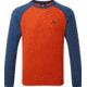 Mountain Equipment Redline Long Sleeve Tee - Mens, Paprika/Denim Blue, Extra Large, ME-004681-Me-01576-XL