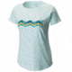 Abstract Mountain Short Sleeve T - Womens-Heather Sea Ice-X-Small