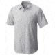 Mountain Hardwear Air Tech AC Stripe Short Sleeve Shirt-Grey Ice-X-Large
