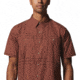 Mountain Hardwear Big Cottonwood Short Sleeve Shirt - Mens, Clay Earth Bandana Grid, Medium, 1829001645-Cd-M