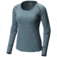 Mountain Hardwear Butterlicious Stripe Long Sleeve Crew Technical Shirts - Womens, Blue Spruce, Medium, 1700421310-M