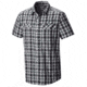 Canyon Plaid Short Sleeve Shirt - Mens-Grey Ice-Medium