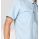 Mountain Hardwear Canyon Short Sleeve - Mens, Blue Chambray, XL, 190423042913