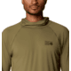 Mountain Hardwear Crater Lake Long Sleeve Hoody - Mens, Combat Green, XL, 190423038169