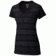 Mountain Hardwear DrySpun Batika V-neck Short Sleeve T - Women's-Black-X-Small