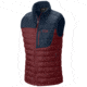 Mountain Hardwear Dynotherm Down Vest - Men's-Smolder Red/Hardwear Navy-X-Large