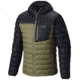 Dynotherm Hooded Down Jacket - Mens-Stone Green/Black-Small