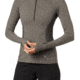 Mountain Hardwear Ghee Long Sleeve 1/4 Zip - Womens, Shark Heather, Extra Large, 1851711014-Shark Heather-XL