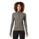 Mountain Hardwear Ghee Long Sleeve 1/4 Zip - Womens, Shark Heather, Extra Large, 1851711014-Shark Heather-XL