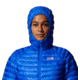 Mountain Hardwear Ghost Whisperer 2 Hood Jacket - Womens, Bright Island Blue, Extra Large, 1871631409-XL
