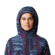 Mountain Hardwear HiCamp Fleece Printed Hoody - Womens, Montauk Blue Ridge Stripe Print, Extra Large, 2104291430-XL