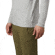 Mountain Hardwear Logo Long Sleeve T - Men's, Heather Grey, Medium, OM8358105-M