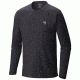 MHW Logo Graphic Long Sleeve T - Mens-Heather Black/Grey-Large