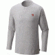 Mountain Hardwear MHW Logo Graphic Long Sleeve T - Men's-Heather Grey Ice-Large