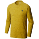 Mountain Hardwear MHW Logo Long Sleeve T - Mens, Heather Dark Citron, Large, 1817791359-L