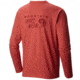 Mountain Hardwear MHW Logo Tee Long Sleeve - Men's-Heather Dark Fire-XX-Large