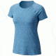 Mountain Hardwear Mighty Stripe Short Sleeve T-Shirt - Women's, Storm Cloud, M 1708341440-M