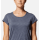 Mountain Hardwear Mighty Stripe Short Sleeve Top - Womens, Blue Slate, Extra Large, 2027951417-XL