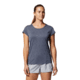 Mountain Hardwear Mighty Stripe Short Sleeve Top - Womens, Blue Slate, Extra Large, 2027951417-XL