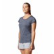 Mountain Hardwear Mighty Stripe Short Sleeve Top - Womens, Blue Slate, Large, 2027951417-Blue Slate-L