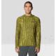 Mountain Hardwear Crater Lake Long Sleeve Hoody - Men's, Combat Green Prismatic Print, S, 1982411-354-S