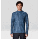 Mountain Hardwear Crater Lake Long Sleeve Hoody - Men's, Adriatic Blue Prismatic Print, XL, 1982411-446-XL