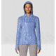 Mountain Hardwear Crater Lake Long Sleeve Hoody - Women's, Best Coast Blue Prismatic Print, XL, 1829681-449-XL