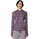 Mountain Hardwear Crater Lake Long Sleeve Hoody - Women's, Purple Sage Shadowdye XS Print, M, 1829681574-574-M