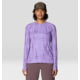 Mountain Hardwear Crater Lake Long Sleeve Top - Women's, Harbor Violet Prismatic Print, XS, 1982721-560-XS