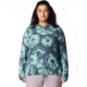 Mountain Hardwear Crater Lake Extended LS Hoody - Women's, Lapis Dusk Spore Dye Print, 2X, 190423023240