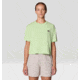 Mountain Hardwear Fossils W Boxy Crop Top - Women's, Frozen In Lime, L, 2149631-386-L