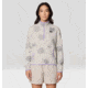 Mountain Hardwear Microchill Half Zip Sweatshirt - Women's, Oyster Shell Screens Print, XL, 2104261-357-XL