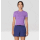 Mountain Hardwear Peak Knit Short Sleeve Shirt - Women's, Purple Plummet, XL, 2113451-545-XL