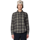 Mountain Hardwear Plusher Relaxed Long Sleeve Flannel - Women's, Grit Grey Shelter Plaid, L, 2129691041-041-L