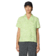 Mountain Hardwear Sun Drift Cooling Short Sleeve Shirt - Women's, Frozen In Lime Brushstrokes Print, XL, 2149171-386-XL