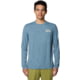 Mountain Hardwear Sunblocker Long Sleeve Shirt - Men's, Adriatic Blue Heather, L, 190423044153