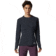 Mountain Hardwear Stretch Long Sleeve Crew Top - Womens, Black, Extra Large, 1942561090-XL